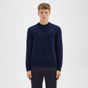 Crewneck Sweater in Donegal Wool-Cashmere