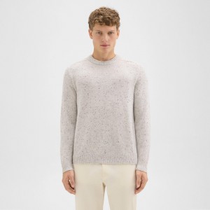 Dinin Crewneck Sweater in Donegal Wool-Cashmere