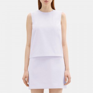 Layered Shift Dress in Cotton