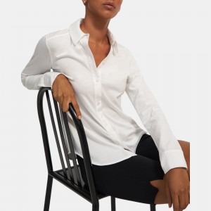 Button-Up Shirt in Organic Cotton Knit