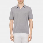 Polo Shirt in Cotton-Linen