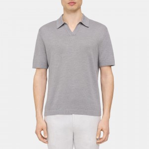 Polo Shirt in Cotton-Linen