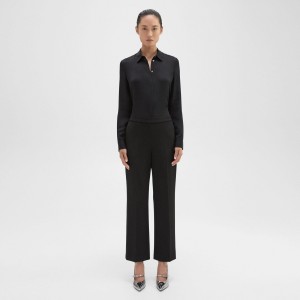 Pull-On Pant in Double-Knit Jersey