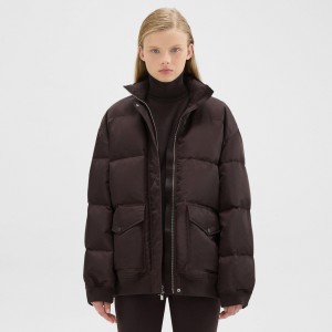Oversized Puffer Jacket in Recycled Nylon