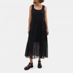 Tiered Maxi Dress in Organic Cotton
