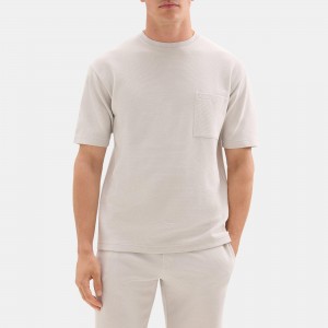Relaxed Short-Sleeve Tee in Stretch Cotton