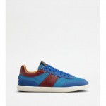 tabs sneakers in suede and technical fabric