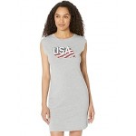 Americana T-Shirt Dress Stone Grey Heather