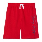 Tommy Graphic Knit Shorts (Big Kids) Tommy Red