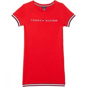 TH Logo Bodycon Dress (Big Kids) Tommy Red
