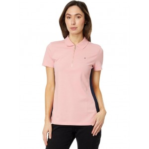 Side Pannel Zip Polo Bridal Rose