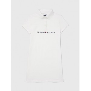 Kids Embroidered Tommy Logo Polo Dress
