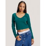 Slim Fit Ribbed Cropped Baby T-Shirt