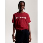 Allover TH Embroidered Monotype T-Shirt