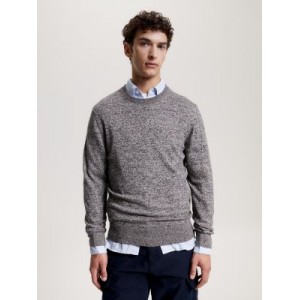 Cotton Cashmere Blend Crewneck Sweater