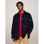Relaxed Fit Wool Check Overshirt