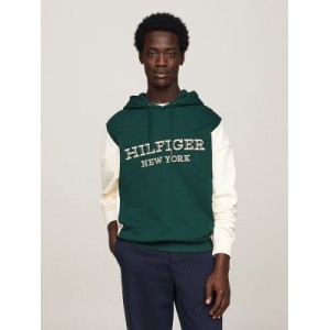 Embroidered Monotype Colorblock Hoodie