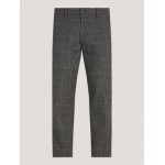Straight Fit Brushed Check Trouser