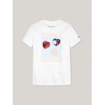 Kids Hilfiger Heart Sequin T-Shirt
