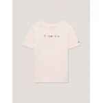 Kids Embroidered Color Logo T-Shirt