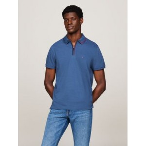 Regular Fit Tipped Zip Polo