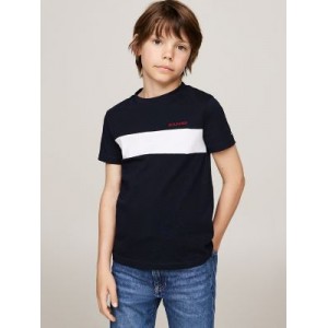 Kids Embroidered Colorblock T-Shirt