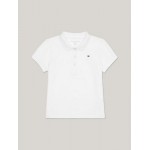 Kids Solid Stretch Polo