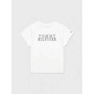 Kids Embroidered Tommy Stripe T-Shirt
