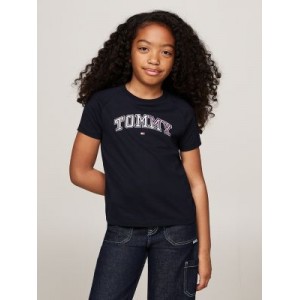 Kids Tommy Foil Logo Varsity T-Shirt