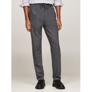 Relaxed Tapered Fit Check Travel Pant