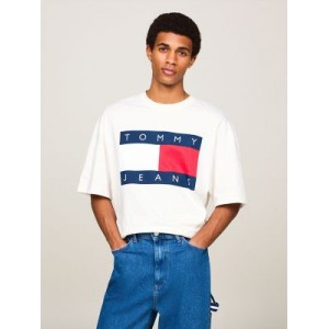 Oversized Fit TJ Flag Graphic T-Shirt
