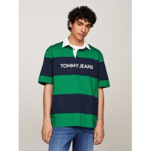 Oversized TJ Rugby Stripe Polo