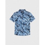 Kids Short-Sleeve Hawaiian Print Shirt