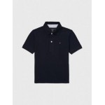 Kids Solid Stretch Polo