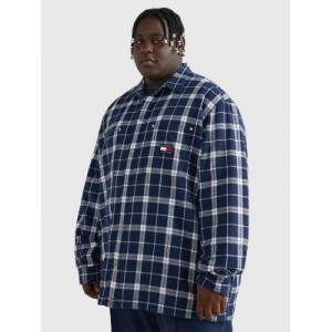 Big And Tall Check Overshirt