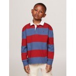 Kids Relaxed Fit Stripe Rugby Polo