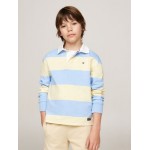 Kids Relaxed Fit Stripe Rugby Polo