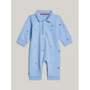 Babies Allover Flag Print Coverall