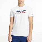 Tommy Jeans Mens Essential Graphic T-Shirt - White