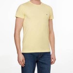 Tommy Hilfiger Mens Stretch Slim Fit T-Shirt - Yellow