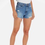 Tommy Jeans Distressed Denim Shorts