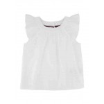 Girls 7-16 Eyelet Trimmed Tie Front Top