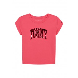 Girls 7-16 Arch Flip Sequin Logo Graphic T-Shirt