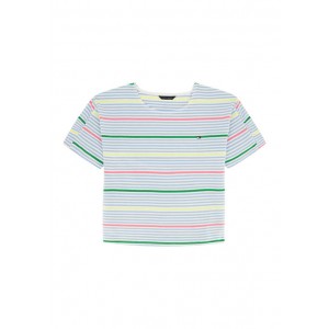 Girls 7-16 Multi Colored Striped T-Shirt