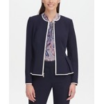 Womens Zip-Front Peplum Jacket