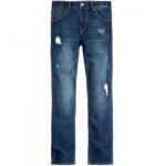 Little Boys Distressed Straight-Fit Jeans