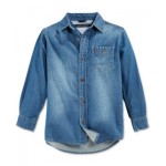 Toddler Boys Max Denim Button-Front Shirt