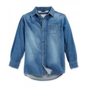 Toddler Boys Max Denim Button-Front Shirt