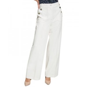 Womens High-Rise Wide-Leg Sailor Pants