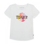 Toddler Girls Surf Stiched Sequin Logo Graphic T-Shirt